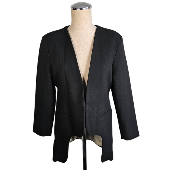 Y.A.S. Lea Blazer Cream Tuxedo Style Size Large (40 EU)Tuxedo Style Open - Picture 5 of 14